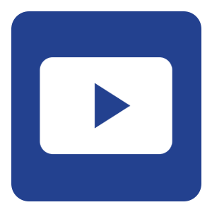 video icon on blue field