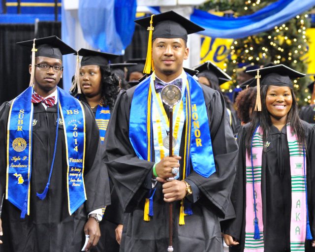 graduating students at ceremony
