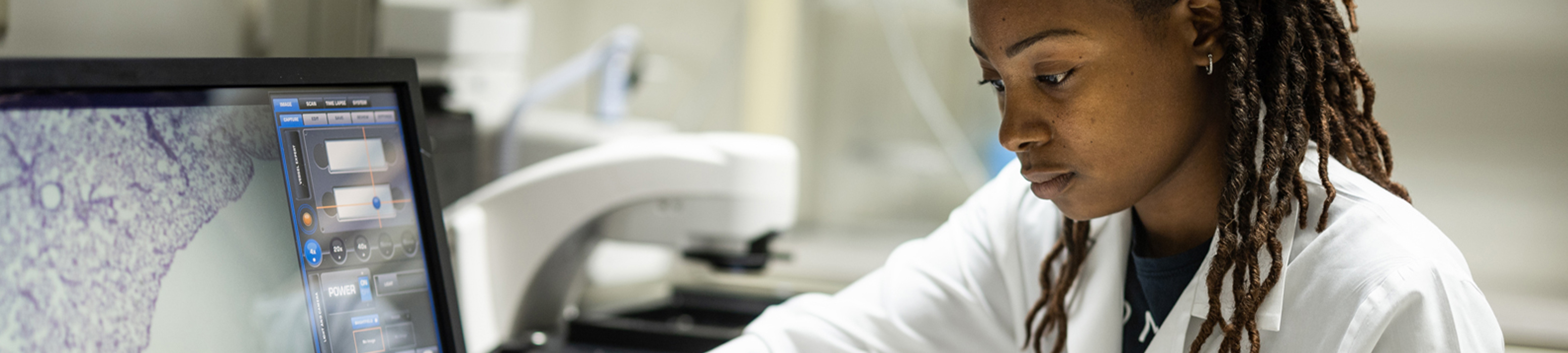 scientist working in lab